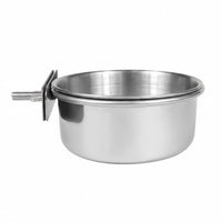 Rustproof Parrot Feeding Cup Easy to Clean Stainless Steel Bird Bowl Long-Lasting Bird Cage Bowl Dishwasher Safe for Parrots, Birds, Aviary