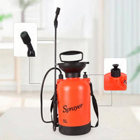 Hand Pump Sprayer 5-Liter Garden Sprayer with Shoulder Strap Portable Manual for Gardeners, Gardening, Yard Work