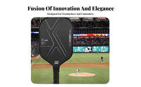Lightweight T700 Carbon Fiber Pickleball Paddle Abrasion-Resistant Carbon Fiber Pickleball Paddle Large Sweet Area for Tournaments, Training