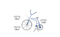 Cycle Plant Stand Vintage Cycle Planter Metal Furniture for Balcony