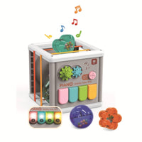Interactive Sensory Activity Cube Tactile Activity Cube Safe Educational Toy Lightweight for Toddlers, Nursery
