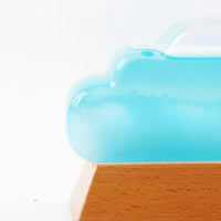 Weather Glass with Wood Base Tabletop Nebula Weather Bottle Clear Weather Predictor Bottle for Desk, Office, Bedside Table