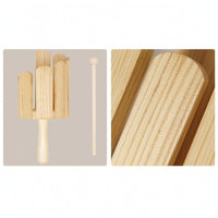 Multitone Wood Block Resonant Wood Block with Mallet Wooden Percussion Instrument Compact Lightweight for Children, Classroom