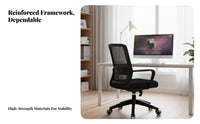 Ergonomic Mesh spine Computer Chair Thick Seat padding rotate Task Chair with Flip-up Arms Easy Assembly Rocking Function