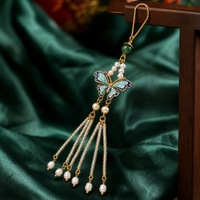 Chinese Style Tassel Brooch Pin for Cheongsam Hanfu