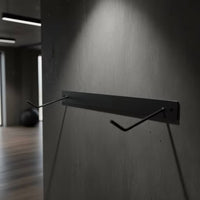 Fitness Mat Storage Rack Mat Holder Sturdy Shelf with Hooks for Home Gym
