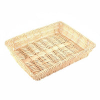 Woven Wicker container Natural design Fruit Bowl sturdy for Kitchen, Bakery, baking professionals