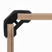 Quick Connect Wood Panel Connector Strong Grip Panel Connector Clip Heavy Duty 90-Degree Board Clip 90° Joint Support for DIY Builders, Woodworkers, Workshop