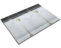 1:400 Finished Wooden Display Base for Passenger Aircraft Model with Airport Diagram