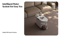 Multi-Functional Design Integrated Kettle Tea Table Heat-Resistant Household Furnishing Easy to Clean Automatic Water Boiler for Homeowners, Adults, Living Room, Reception Area, Home