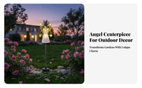 Waterproof Angel Solar Stake Light Decorative Solar Angel Light Easy to Install for Patio, Pathway