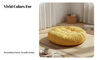 Thick Meditation Pillow Breathable Round Corduroy Pillow Round Floor Pillow Thickened Tufted Floor Pillow Versatile