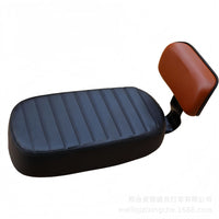 Bicycle Rear Seat Cushion with Backrest, Leather, for Children