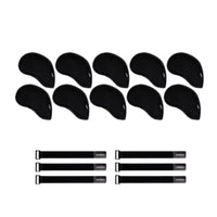 10 Pieces Golf Iron Head Cover Impact Protection Golf Club Iron Cover Shielded for Golfers