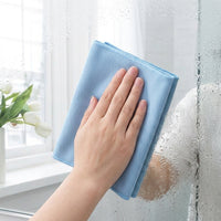 Serrated Weave Microfibre Cloth and Glass Cleaning Cloth, 30x40 cm Microfibre Cloth for Mirrors, Washable Cleaning Cloths for Panes