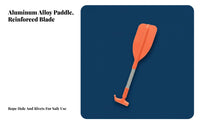 Telescopic Boat Paddle Reinforced Aluminum Alloy Paddle Lightweight Boat Oar for Boaters, Outdoor Enthusiasts, Kayaking, Lake, River
