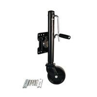 Side-Wind Trailer Jack with Wheel Swivel Trailer Jack Coated Hardware Bolt-on for Boat Owners
