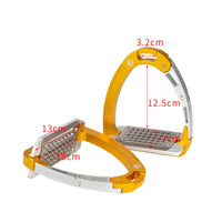 Active Hinge Stirrups Textured Equestrian Gear Rounded Edges