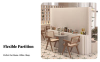 Accordion Paper Partition Foldable Design Folding Screen Honeycomb Structure Space Separate R for Homeowners, Renters, Retail Store, Bedroom