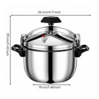 Burst-Resistant-Proof Pressure Cooker Multi-Cooktop Compatible Commercial Pressure Cooker Multiple Safety Protection Large Capacity Stockpot Even Heat Distribution for Chefs, Cafeteria, Restaurant