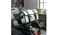 Motorcycle Rear Seat Bag Water Resistant Vintage Motorcycle Saddlebag Large Capacity Vehicle Storage for Motorcyclists