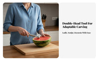 Fruit Carving Stainless Steel Double Head Fruit Tool Water Fruit Ladle Ing Utensil Multi-Functional Fruit Baller Spoon