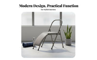 Foldable Iyengar Mind-Body Practice Chair Padded Seat Folding Mind-Body Practice Chair Space-Saving Balance Training Stool Stable and Long-Lasting for Beginners, Seniors, Home Gym