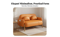 Comfortable Seating Small Apartment Sofa Sturdy Frame Apartment Sofa High-Density Foam 2-Seater Couch Easy to Clean for Renters, Young Adults, Homeowners, Bedroom, Reception Area