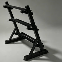 Three-Tier Dumbbell Rack Sturdy Dumbbell Storage Rack Weight Holder for Home Gym