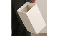 Trash Bin with Handle Minimalist Open Top Waste Bin Open-Top Wastebasket Rectangular Compact for Bedroom, Living Room