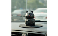 Versatile Placement Resin Cat Figurine Original Design Wood Carving Design Cat Statue Funny & Playful for Collectors, Desktop, Bookshelf