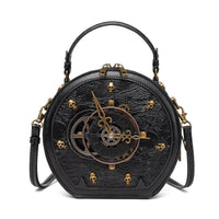 Crossbody Bag Steampunk Shoulder Bag with Detachable Strap Gothic Purse for Women, Concerts, Travel
