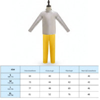 Shiny Silver Spacecraft Costume Yellow Trousers Spacecraft Stage Costume Smooth Finish Dress-up Item Long Sleeve for Children, Performance