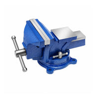 Blue Painted Workholding Tool Secure Grip Heavy Duty Bench Vise