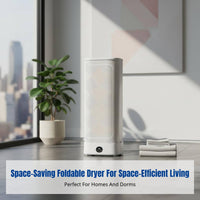 Portable Clothes Dryer, Foldable Infant Garment Care, Mini Home Dorm Dryer, Steam Deodorization, Remote Control