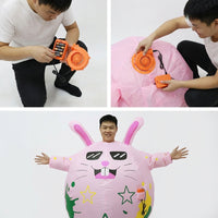 Inflatable Bunny Costume Funny Easter Bunny Inflatable Suit for Adults, Holiday, Stage Performances, Festivals