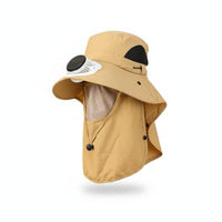 Lightweight Wide Brim Fan Hat Breathable Mesh Outdoor Gear