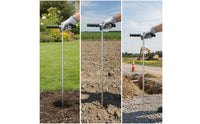 Stainless Steel Soil Rod Rod Adjustable Soil Rod Insulated Septic Tank Detector Tool 3-Section for Landscapers, Gardeners, Landscaping, Gardening