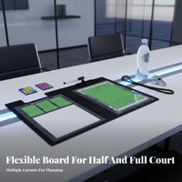 Multifunctional Attractive Soccer Coaching Board Portable Attractive Coaching Board Double-Sided for PE Teachers, Game Day