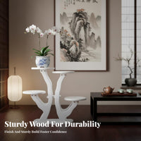 Nordic design Multi-Tiered Plant Stand Space-Saving Multi-Level Planter Shelf Large Capacity Home Furnishing adaptable Use for Homeowners, Apartment Dwellers, Decorators, Living Room, Balcony, Indoor, Bedroom
