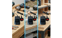 Replacement Cordless Tool Battery Charger Compact Charger with Cradle for DIYers, Technicians, Workshop, Garage
