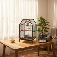House-Top Enclosure Metal Pet Enclosure Vertical Wires