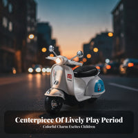 Scooter-Style Toy Motorcycle Inertial Light and Sound Motorcycle