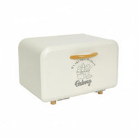 Drop down Bread Box White Metal Bread Box Space Saving