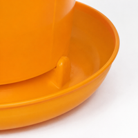 Chicken Feeder Poultry Feeder Automatic Feeder Plastic With Lid Thick Corn-shaped Yellow