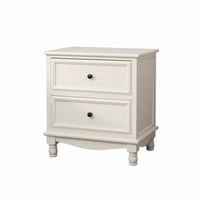 Narrow Design 2-Drawer Nightstand European design Bedside Table Fully Assembled Bedroom Furniture Easy Assembly for Apartment Dwellers, Students, Dorm Room, Nursery, Entryway, Office
