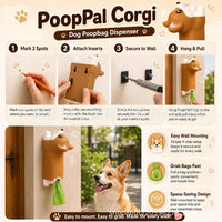 PoopPal Corgi Dog Poop Bag Dispenser