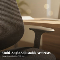 Reclining Function Highspine Ergonomic Chair Adjustable Headrest Highspine Rolling Work Chair Support Office Furniture 360° pivot for Remote Workers, Students, video game enthusiasts, Bedroom, Study Room