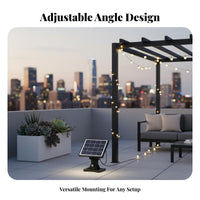Adjustable Solar Panel Bracket Long Lifespan Small Photovoltaic Module Stand Easy Installation for Outdoor, Garden Light, Roof