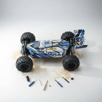 4 Pieces Rough-Terrain Tire Pattern Rubber RC Tires with Rims Abrasion Resistant Remote Control Car Accessory for Outdoor
